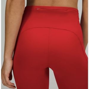 Lululemon red cropped leggings
